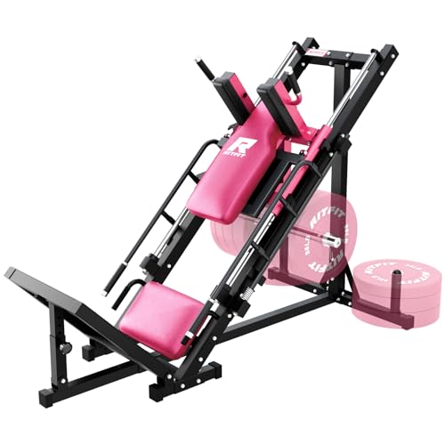 Leg Press Hack Squat Machine with Linear Bearing, 1200LB Capacity