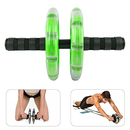 Fitness Roller with Bearing Abdominal Exerciser, Dual - Wheel Core Trainer with Pull Strap Set, Quiet ABS Wheels and Anti - Slip Foam Handles for Home Gym Waist Slimming - view 2