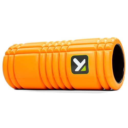 Performance Therapy Grid Foam Roller with Free Online Instructional Videos, Original (13-inch), Orange