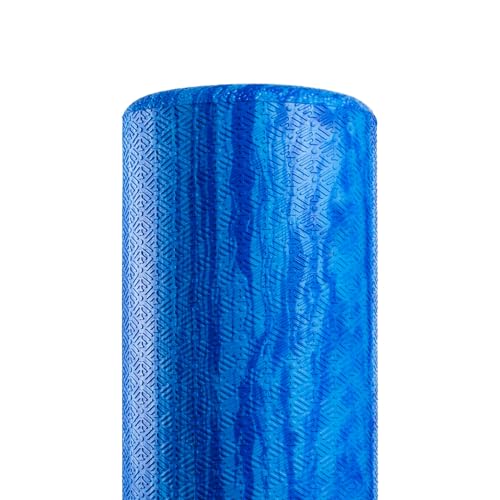PRO-Roller Soft Density Foam Roller – Round, Short Blue, 18" x 6" - view 5