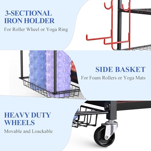 Home Gym Rack for Dumbbells, Yoga Mats and Workout Equipment - view 4