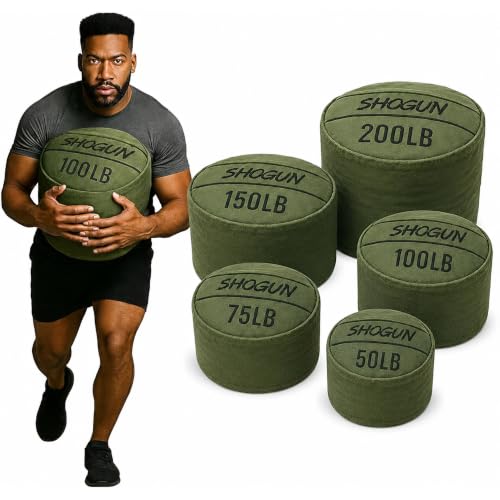 Shogun Sandbags for Working Out – Heavy Duty Workout Sandbag for Weight Training, Cross Training, Strongman, Fitness & Military Use – Adjustable Exercise Sand Bags for Full Body Training