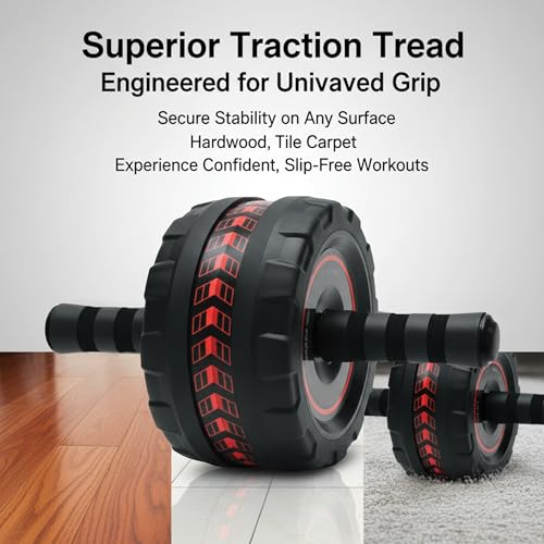 Ab Roller Wheel with Knee Pad, Core Strength Trainer for Home Gym, Abdominal Workout Equipment for Men & Women - view 3