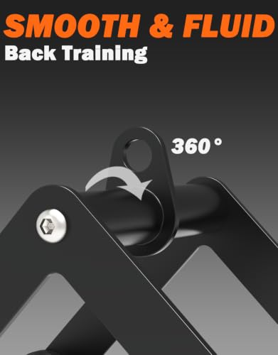 Double D Row Handle Cable Attachments for Gym, Non-Slip V Bar Attachment for Home Gym Equipment, T Bar Row Attachment for Back Training, LAT Pulldown Attachments and Cable Machine Attachment - view 2