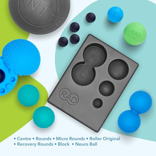 Yoga Bundle for Myofascial Release, Muscle Recovery, & Relaxation – Includes Multi-Use Yoga Block, Neuro Ball Foot Roller, Peanut & Massage Balls in Multiple Sizes & Densities - view 2