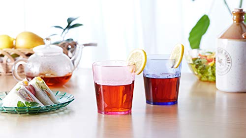13oz Unbreakable Premium Drinking Glasses Set of 6 - Made in Japan - Super Grade Acrylic Plastic - Perfect for Gifts - Dishwasher Safe - Cups Reusable Drinkware Tumblers Kids - view 2