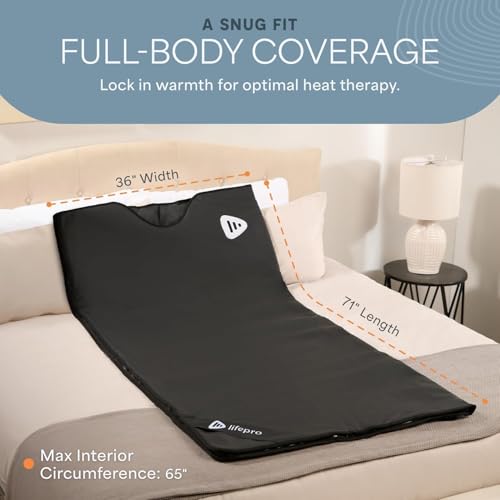 RejuvaWrap Infrared Sauna Blanket with Low EMF and 9 Temp Levels - view 5
