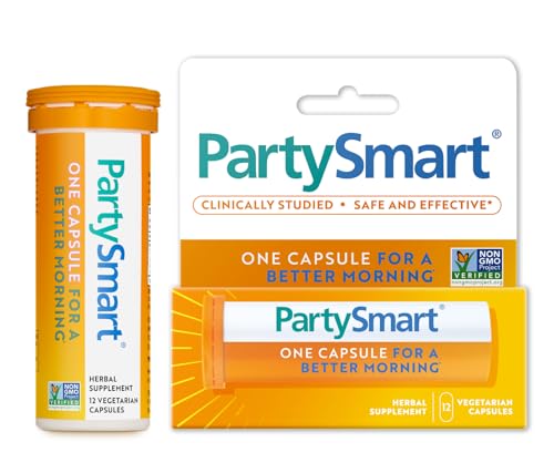 PartySmart Liver Support, Better Morning After Drinking,12 Capsule