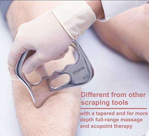 Stainless Steel Gua Sha Scraping Massage Tool IASTM Tools Great Soft Tissue Mobilization Tool (K Shape) - view 3
