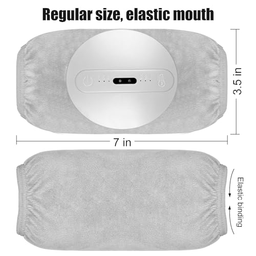 Portable Heating Pad Protector Cover, 5 PCS Accessories for Electric Heating Pad (Grey-5PCS) - view 6