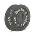 Cast Iron Olympic Weight Plates – Free Weights with 2-inch Hole & Anti-Rust Hammertone Finish - Ideal for Strength Training, Crossfit Equipment & Home Gym Set – Sold in Pairs - 2.5LB–45LB