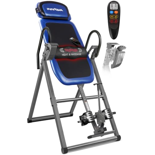 ITM4800 Advanced Heat and Massage Inversion Table,Black/ Blue / Gray