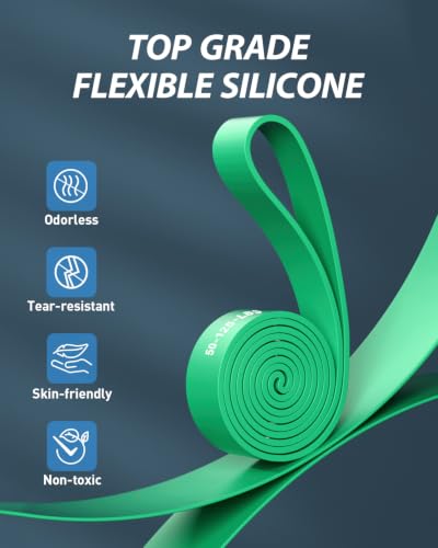 Resistance Bands for Working Out: 5-Level Anti-Snap Silicone Bands - view 3