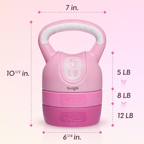 Adjustable Kettlebell for Strength Training, 12 LB Options - view 4