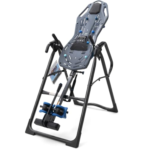 FitSpine X3 Inversion Table w/ Accessories for Back Pain Relief, Deluxe Easy-Reach Ankle Lock, FDA Registered, UL Safety Certified, 300 lb Capacity, Designed & Patented in USA