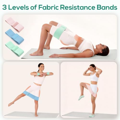 Pilates Kit, Home Pilates Kit with Weights, Pilates Equipment for Home Workout, Pilates Essentials Kit for Women, Yoga Pilates Mat Kit for Beginners, Pilates Set - view 4