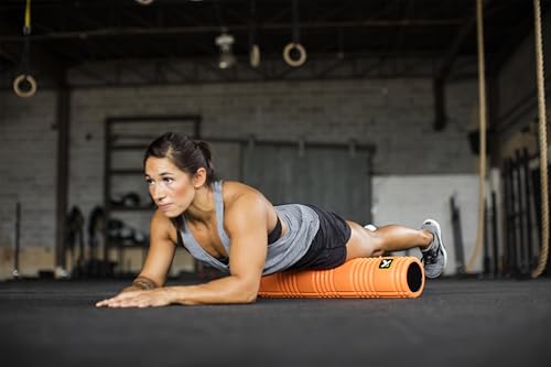 PERFORMANCE THERAPY GRID Patented Multi-Density Foam Massage Roller Exercise Deep Tissue Muscle Recovery - Relieves Muscle Pain & Tightness, Improves Mobility & Circulation (26"), Orange - view 6