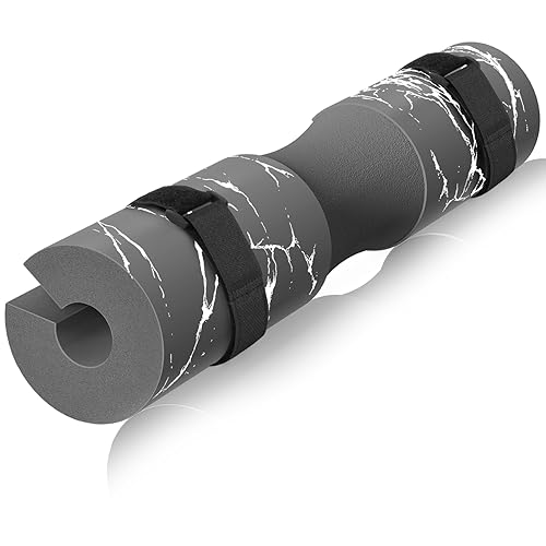 Barbell Squat Pad - Neck & Shoulder Protective Pad - Great for Squats, Lunges, Hip Thrusts, Weight Lifting & More - Fit Standard and Olympic Bars Perfectly