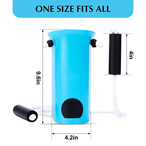Sock Aid - Wide 3.93" Sock Aid with Foam Handles, Sock Aide Device for Elderly, Sock Helper Easy On Easy Off for Regular Socks, Blue - view 3