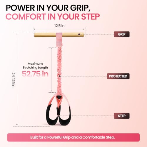 Foot Pedal Resistance Band with Wooden Handles - view 5