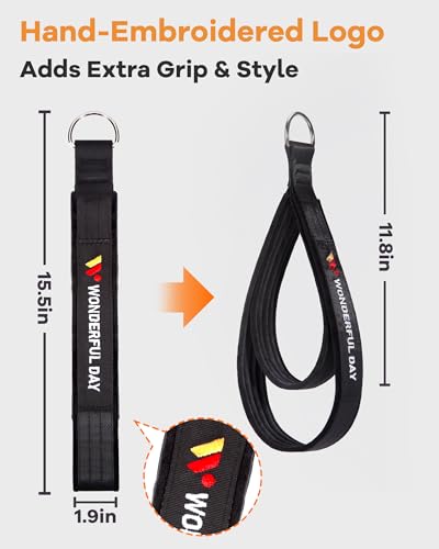 2PCS Pilates Straps for Reformer, Comfortable Enhanced Thickness, Fitness Pilates Double Loop Exercise Straps for Home Gym Workout - view 6