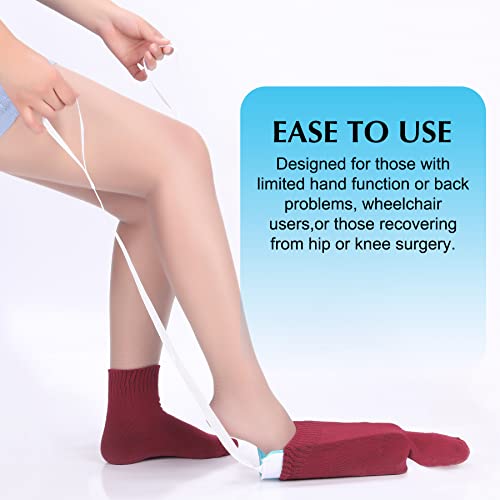 Sock Aid - Sock Aid Device for Seniors, Disabled, Pregnant - Sock Helper Aide Tool - Sock Assistant Device No Bending - view 2