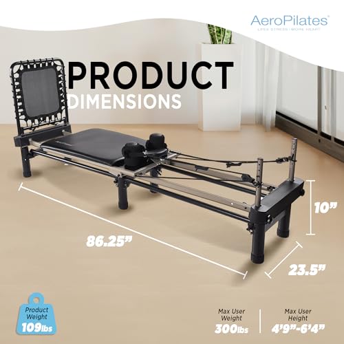 Pilates Reformer Machine, Gym Equipment for Resistance Workout, Strength & Fitness Training - Foldable & Compact - view 3
