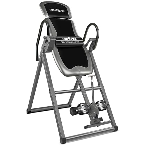 Inversion Table with Adjustable Headrest, Reversible Ankle Holders, and 300 lb Weight Capacity