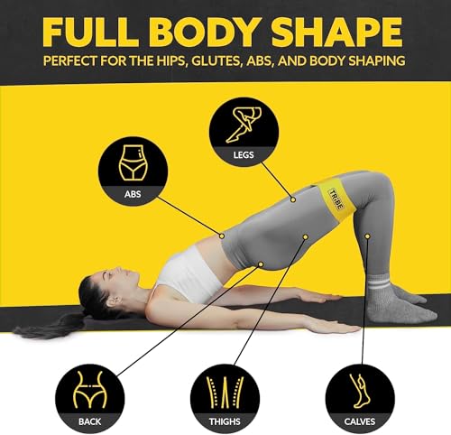 Fabric Resistance Bands for Working Out, 5-Band Set for Legs and Glutes - view 4