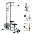 LAT Pull Down Machines, LAT Row Cable Machine, LAT Tower with Additional Pulley Cable, High & Low Pulley Stations