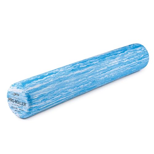 PRO-ROLLER Standard Density Foam Roller – Round, Blue, 36" x 6"