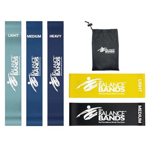 Resistance Bands – Exercise & Loop Stretch Bands for Working Out, Physical Therapy & Home Gym – 100% Natural Latex, Free Workout Videos Endorsed Co Owned By 2024 Gold Medalist - view 2