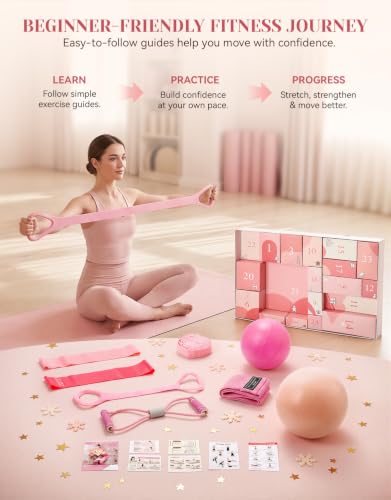 2026 Christmas Advent Calendar for Women, 24 Day Yoga Pilates Gift Set - view 5
