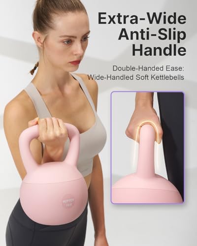 Soft Kettlebell,Kettlebell Anti-Slip Grip Weight for Home Workouts, Kettlebells Set Strength and Safety Guaranteed - view 4