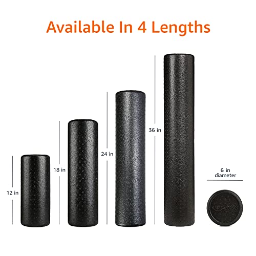 High Density Foam Roller for Exercise and Recovery, 36 Inches, Blue Speckled - view 4