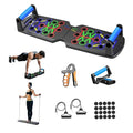 Push Up Board for Men - 15-in-1 Foldable Pushup Board with Push Up Bar, Handles & Bands, Portable Home Gym & Workout Equipment for Chest Exercise, for Teen Boys 16-18 & Gym Lovers