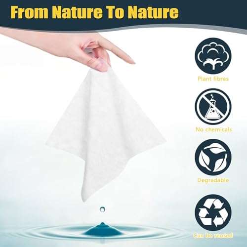 Compressed Towel Tablets 500 Pcs Disposable Face Towel With 4 Dispenser Bottles Cloths Camping Hiking Outdoor Gear Family Travel Gym Workout Fitness Emergency Use Portable Washcloths(Blue) - view 3