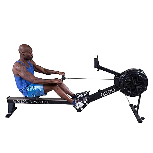 Endurance (R300) Air Resistance Indoor Rower - Cardio & Total Body Workout Machine with Self-Generating Power - view 3