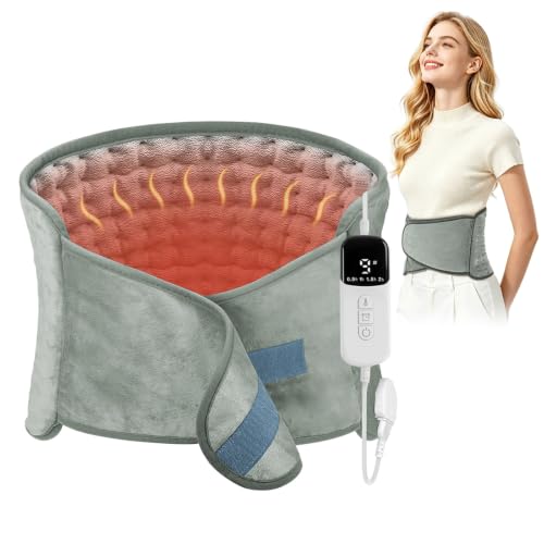 Heating Pad for Lower Back&Period Cramps, Wrap Heat Pad for Muscle Comfort