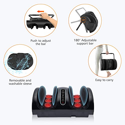 Shiatsu Foot Massager Machine with Heat, 3 Modes Calf Massager - view 6
