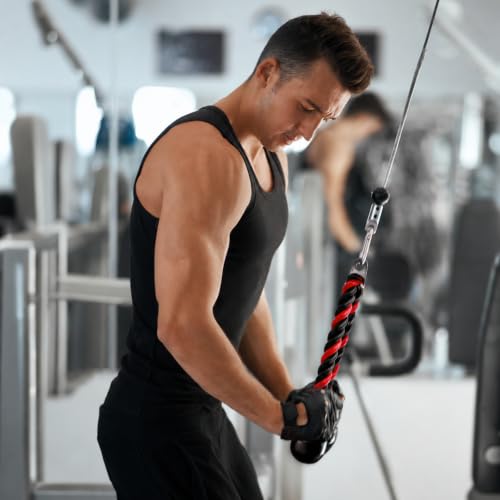 Tricep Rope Cable Attachment for Gym, 27 & 36 Inch, Non-Slip Grip - view 5