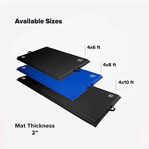 Folding Exercise Mat - 2" Thick X-Large 4x8' - view 3