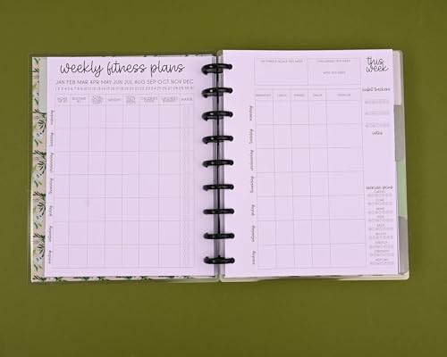 Kellofaplan Fitness Bundle with 12-Month Undated Planner, Sticker Book and Weekly Workout Sheets, Goal Tracking - view 7