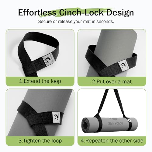 Yoga Mat Strap, Adjustable Soft Cotton Carrier - view 6