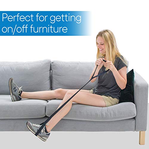 Premium Leg Lifter with Hand Strap and Foot Loop, 35 Inch - view 3