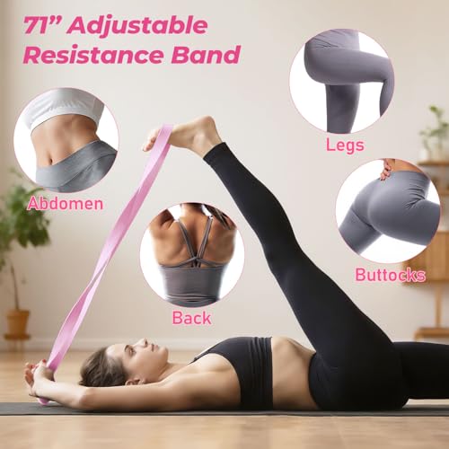 Pilates Kit for Home Workout, All-in-One Yoga Pilates Equipment with 14.5" Pilate Ring and Small Exercise Ball Set, Pilates Essentials for Women at Home - view 7