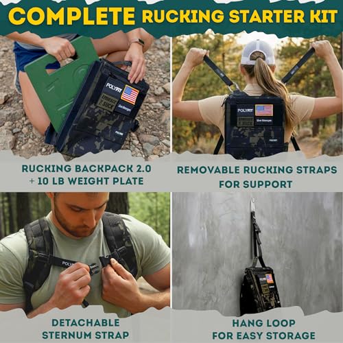 Rucking Starter Kit - Ruck Backpack with 10 lb Plate & Accessories - view 2