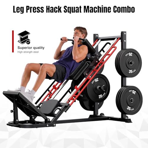 Leg Press Hack Squat Machine Combo for Home Gym, Upgraded Leg Press - view 3