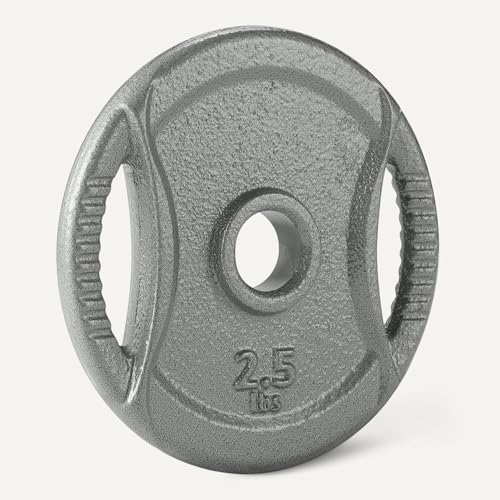 1-Inch Grip Weight Plates, Cast Iron, Strength Training, Home Gym - view 4