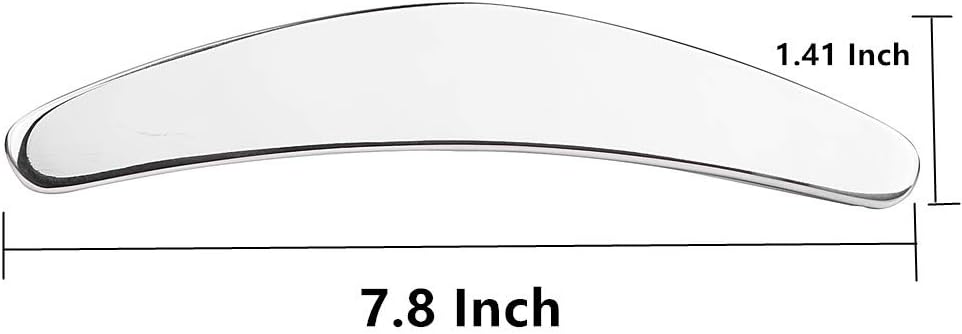 Medical stainless steel gua sha muscle scraper tool-sickle shape - view 3